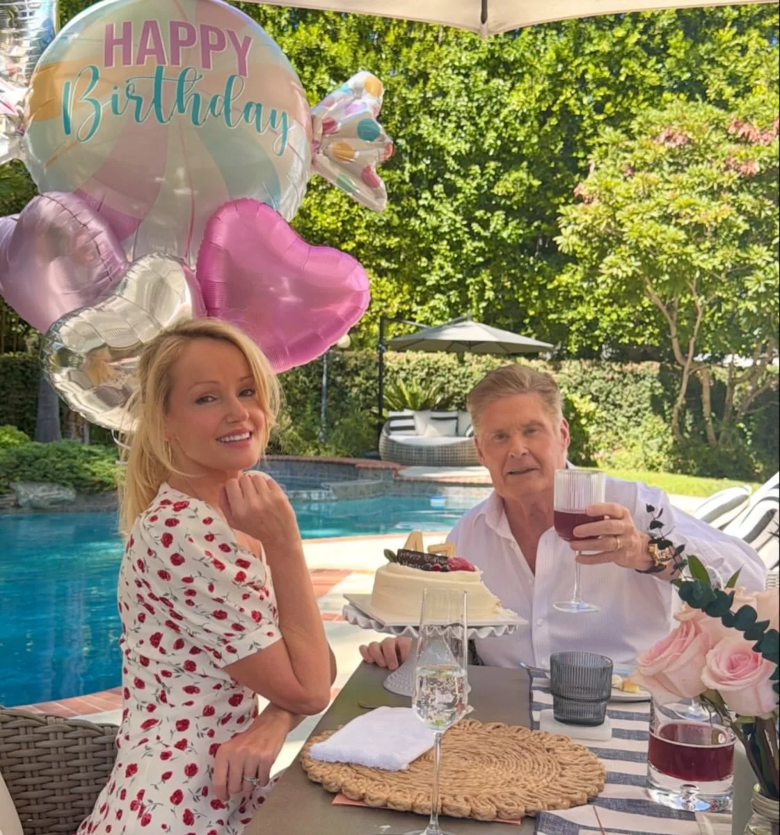 David Hasselhoff gives wife Hayley Roberts a birthday shoutout