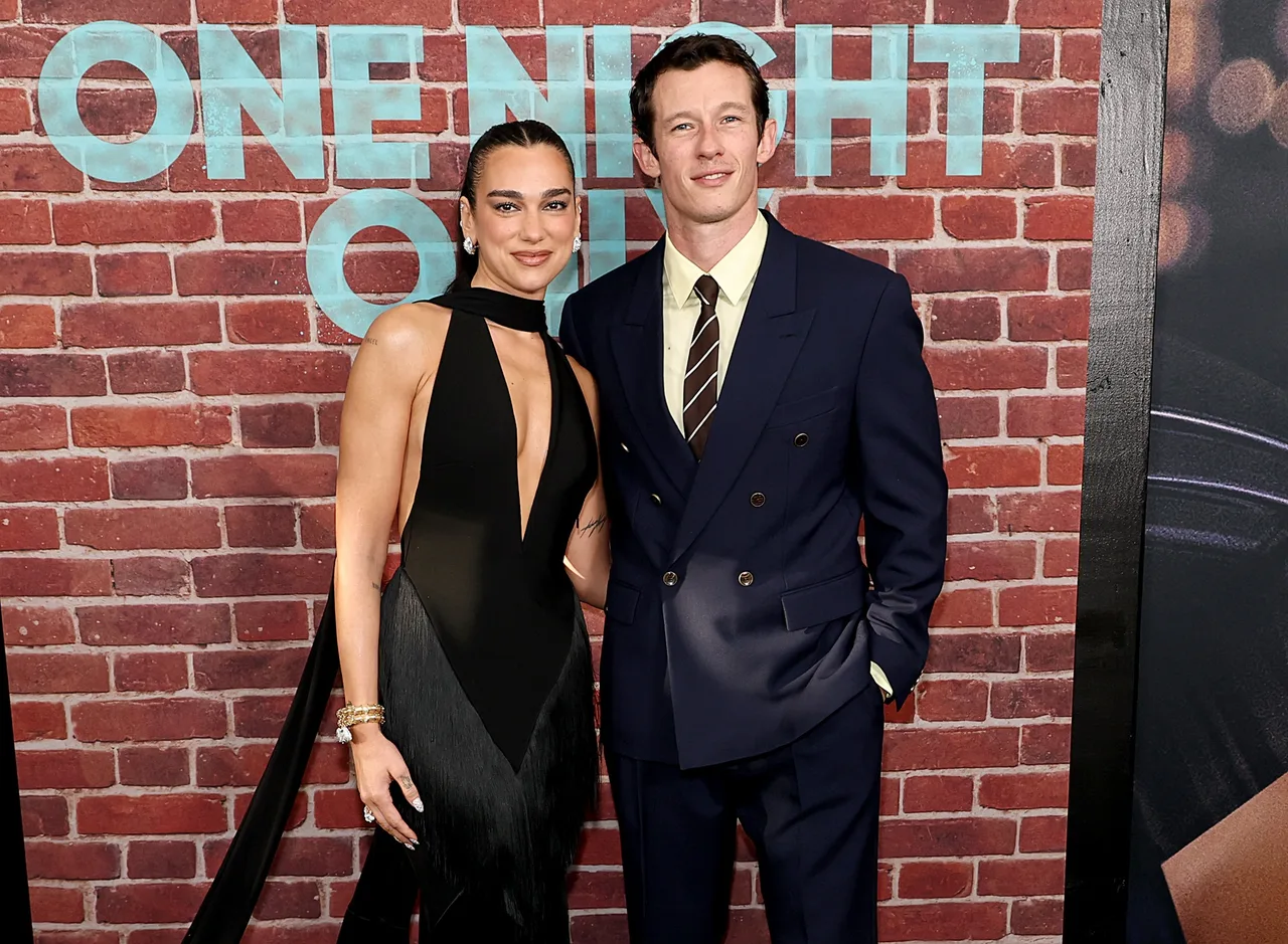 Dua Lipa and Callum Turner at 'One Night Only' New York premiere