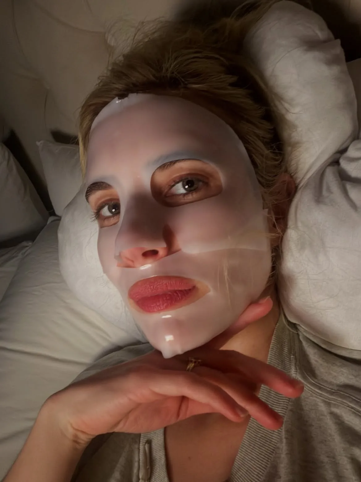 Emma Roberts takes a little time to unwind