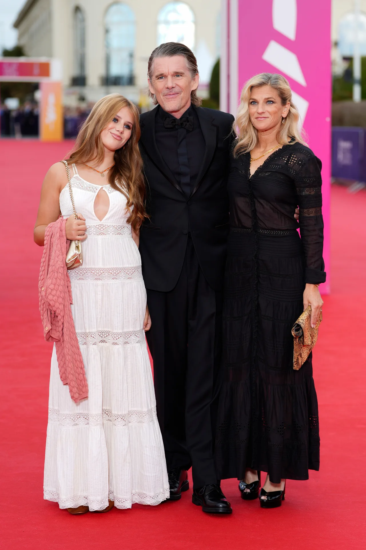 Ethan Hawke shares the spotlight with daughter Indiana and wife Ryan