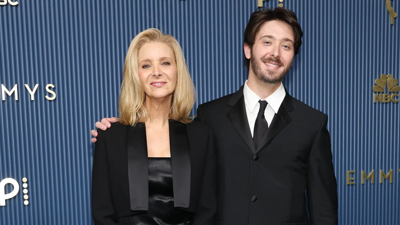 'Friends' star Lisa Kudrow makes rare red carpet appearance with lookalike son Julian Stern at 78th Emmy Awards