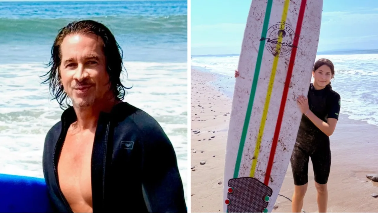 ‘General Hospital’ star Michael Easton shares rare photos from surfing trip with 15-year-old daughter Lilah Bell