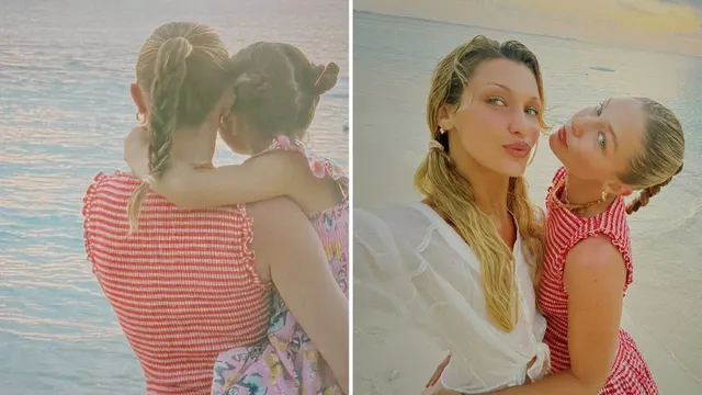 Gigi Hadid shares rare photos with daughter Khai and sister Bella Hadid from beach vacation