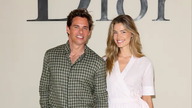 'X-Men' star James Marsden, 52, makes rare public appearance with girlfriend Frederique Brons, 28, at Paris Fashion Week