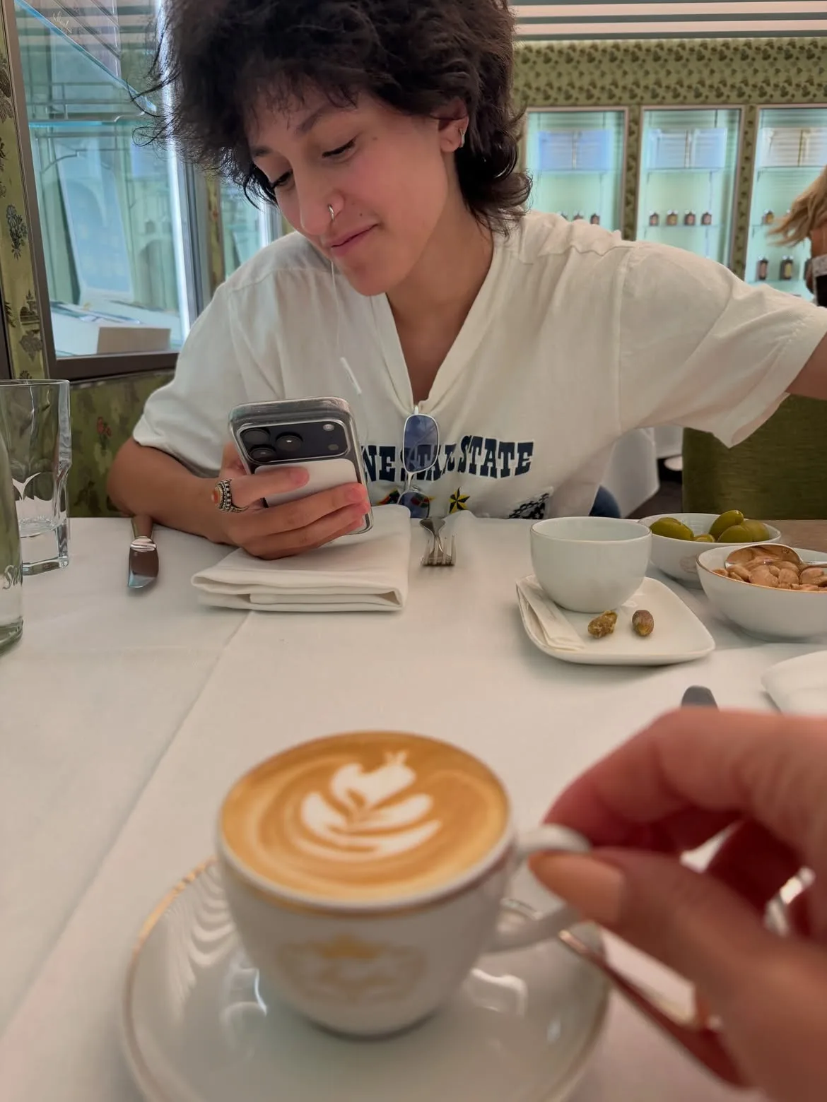 Jennifer Lopez enjoys coffee stop with Oskar