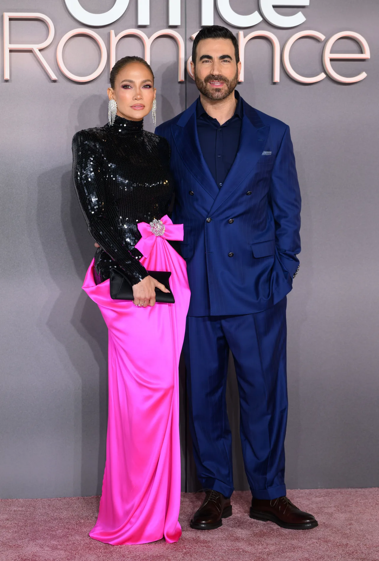 Jennifer Lopez and Brett Goldstein bring their on-screen chemistry to the pink carpet
