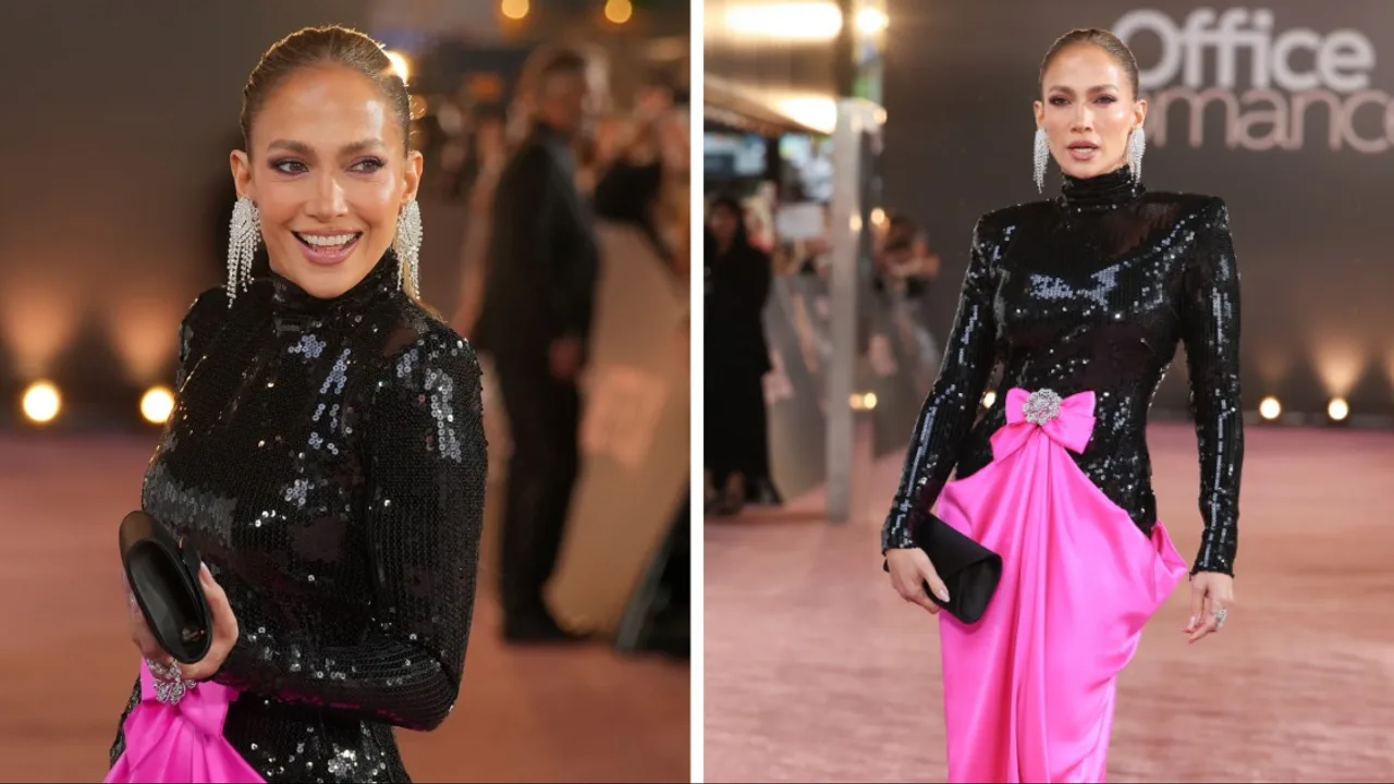 Jennifer Lopez serves fresh optical illusion moment in skirt that appears to slip off her waist at ‘Office Romance’ UK premiere