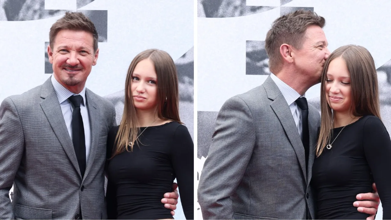 Jeremy Renner enjoys rare public outing with daughter Ava at Alice nella Citta Film Festival in Rome