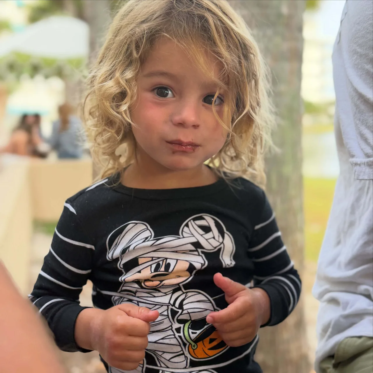 Jessie James Decker's youngest son Denver adorably stares into the camera