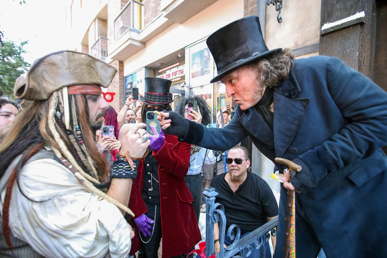 Depp's in-character banter