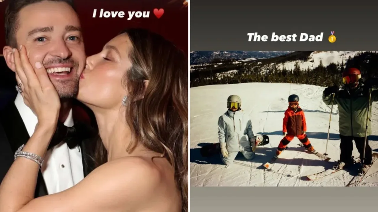 Justin Timberlake and Jessica Biel share rare loved-up photos ft their two children for 14th wedding anniversary
