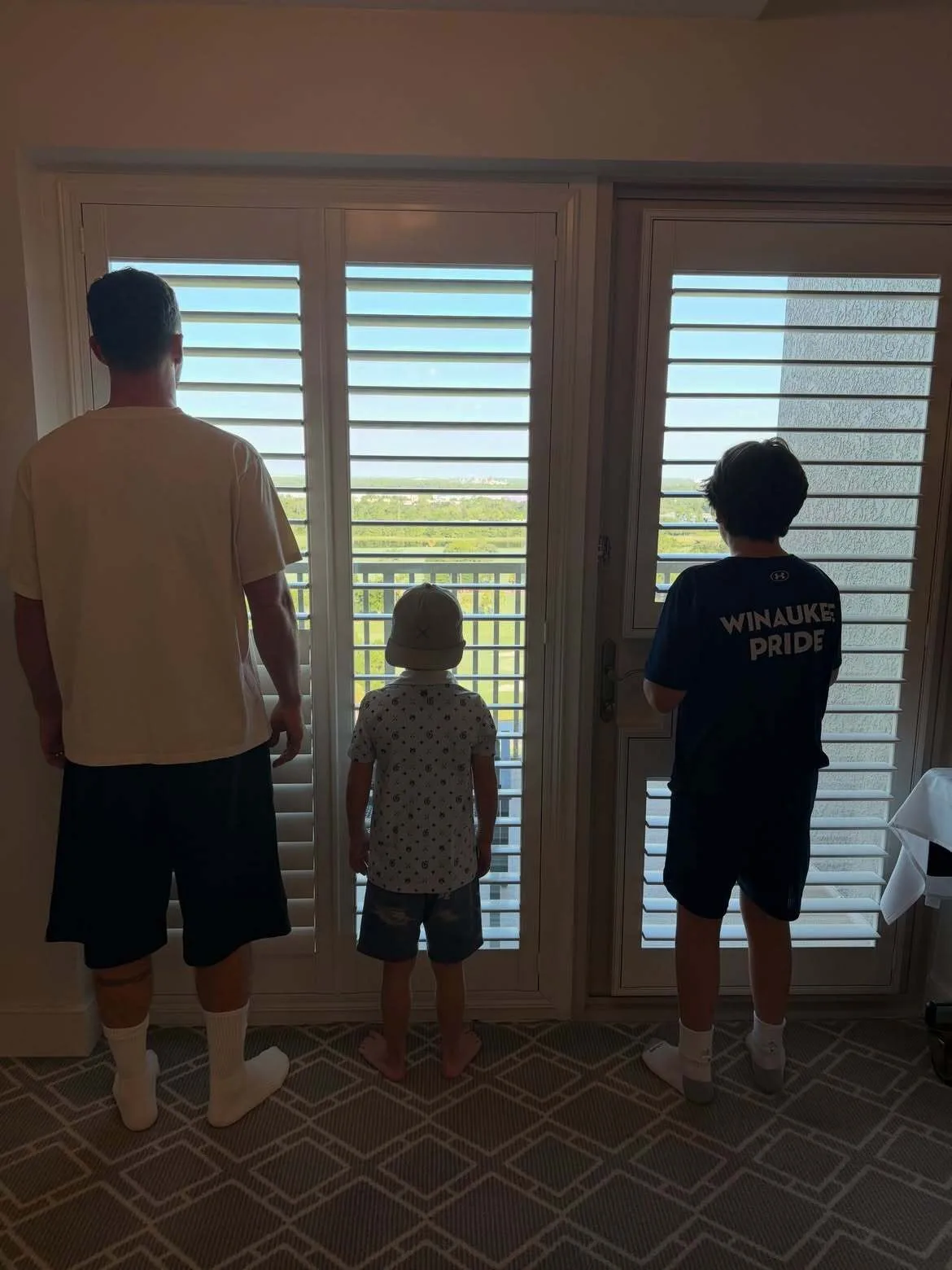 Justin Timberlake relishes outside view with his sons