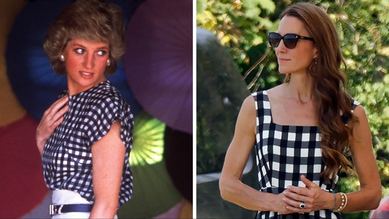Kate Middleton brings back memories of Princess Diana’s 1988 Gingham look at the Royal Charity Polo Cup