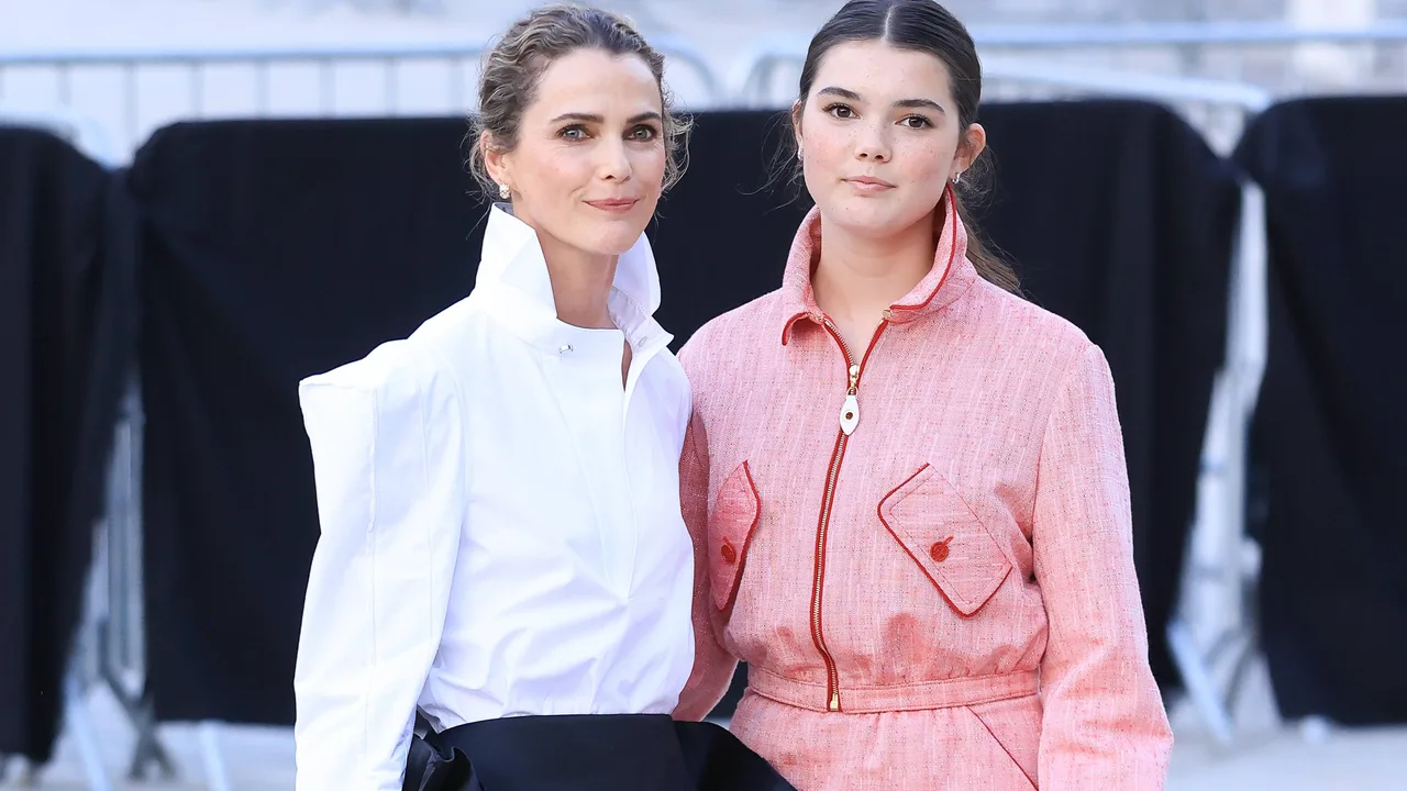 Keri Russell makes rare red carpet appearance with 13-year-old daughter Willa at Paris Fashion Week