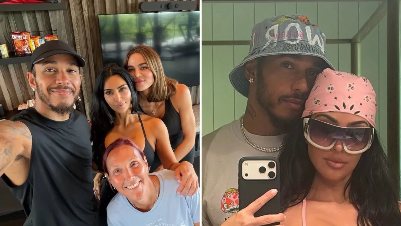 Kim Kardashian and Lewis Hamilton share never-before-seen photos from rare vacation with family