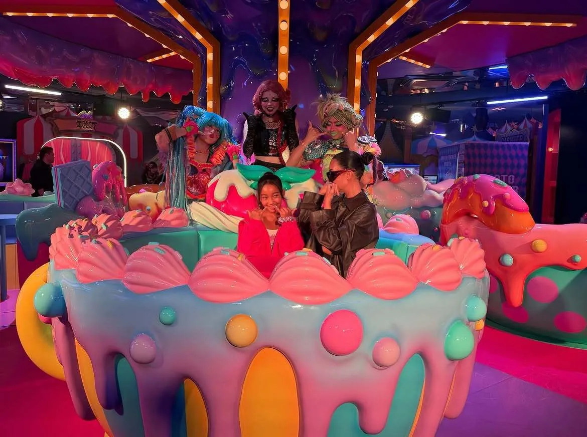 Kim Kardashian enjoys ride with her daughter Chicago