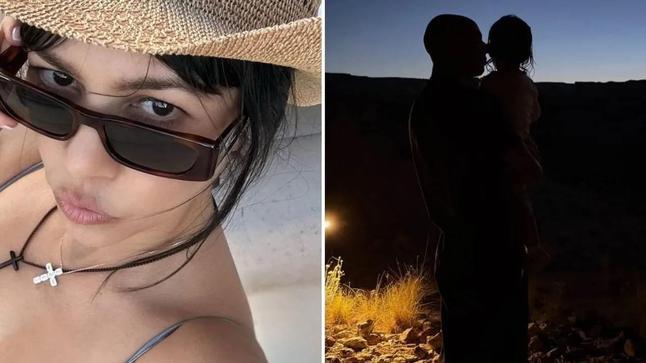 Kourtney Kardashian shares rare photos of all four children from family vacation with Travis Barker