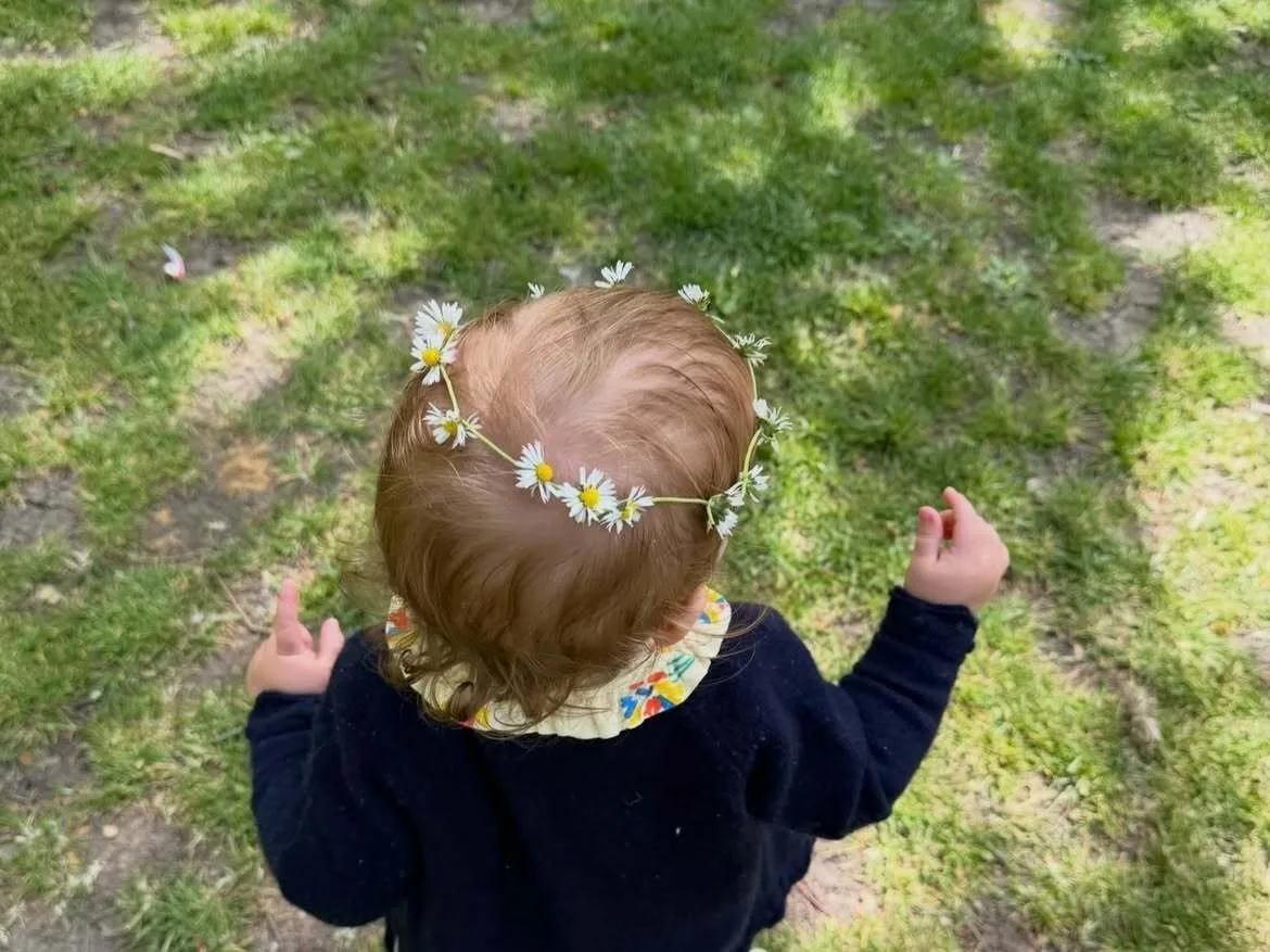 Lily Collins gives sweet glimpse of daughter Tove wearing a flower tiara