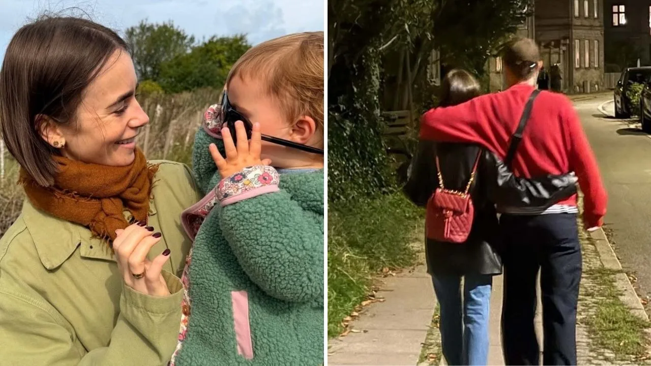 Lily Collins shares rare photos with 1-year-old daughter Tove and husband Charlie McDowell from cozy getaway