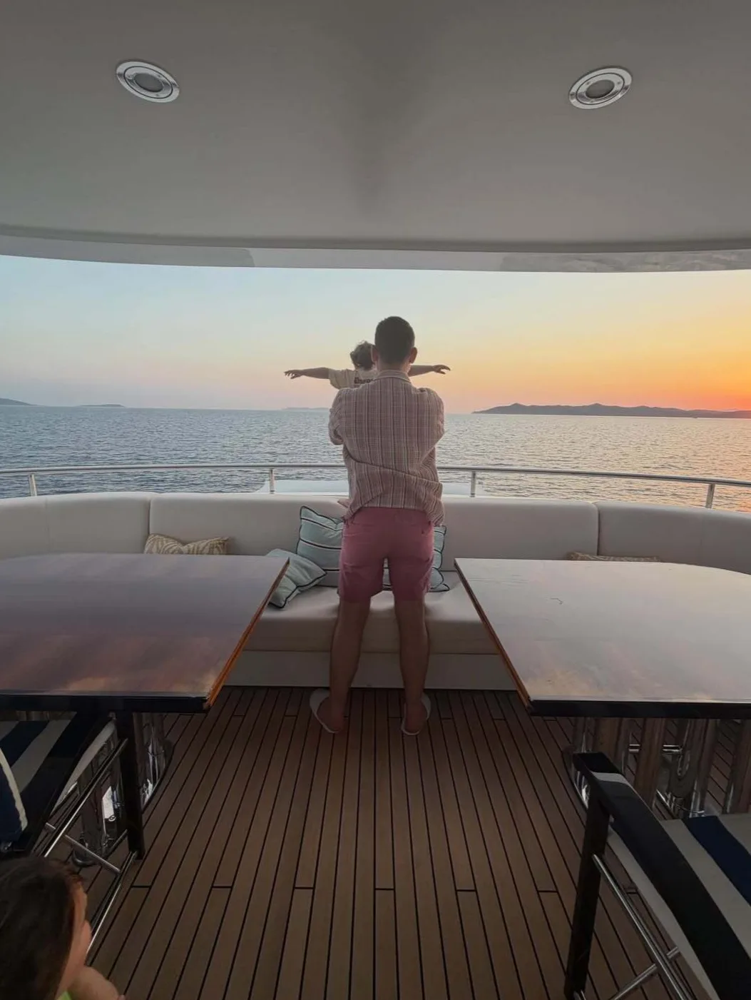 Lindsay Lohan's husband Bader Shammas recreates famous 'Titanic' pose with their son