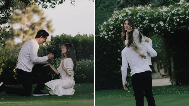 Madison Beer and Justin Herbert unveil first official photos from dreamy engagement