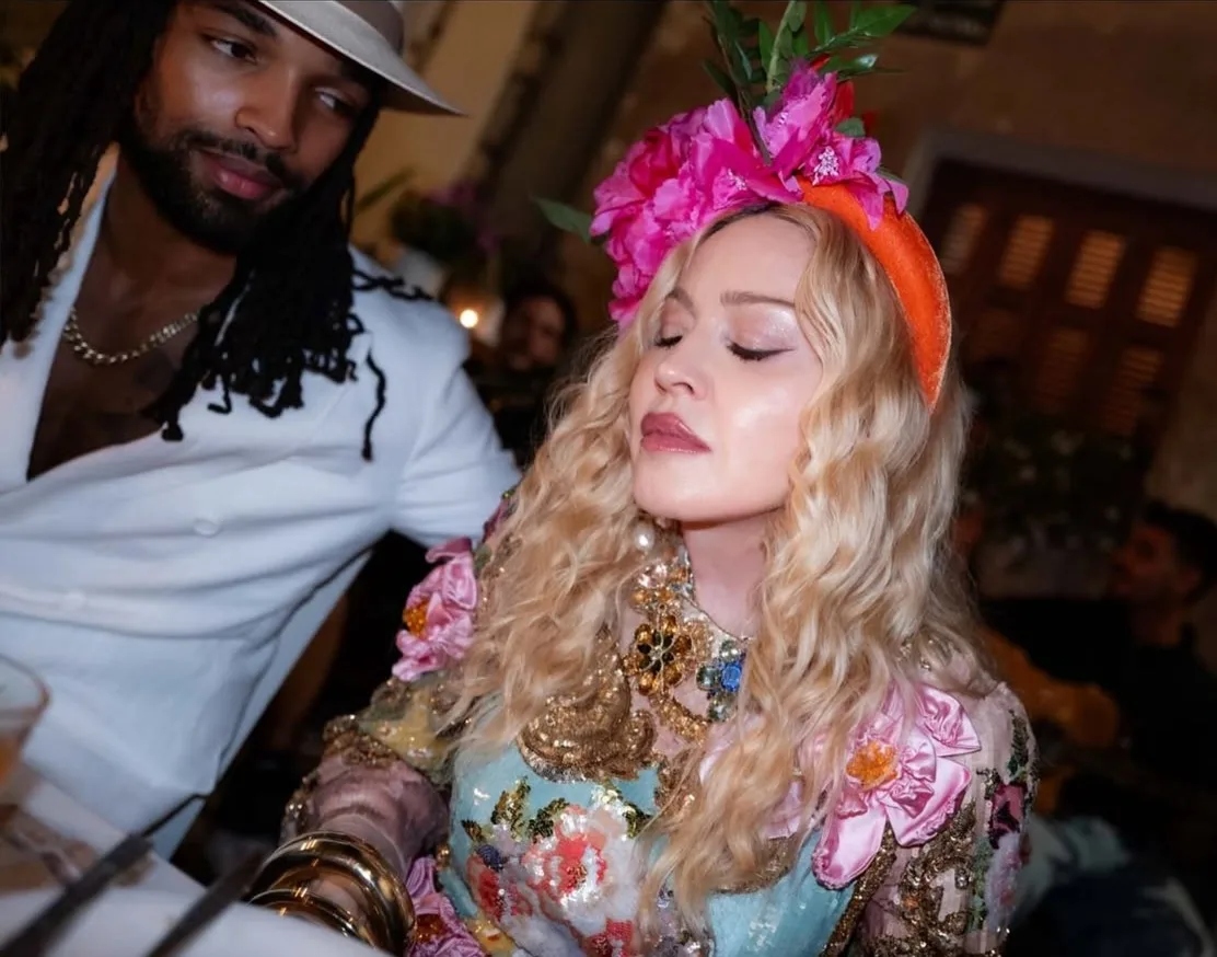 Madonna poses with much younger boyfriend Akeem Morris