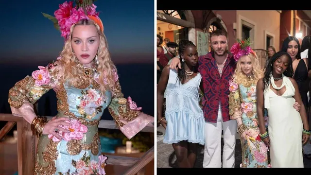 Madonna, 68, shares rare photos from birthday bash ft boyfriend Akeem Morris, 30, and five of her children