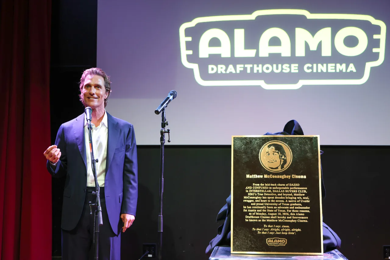 Matthew McConaughey gets honored by the US state of Texas