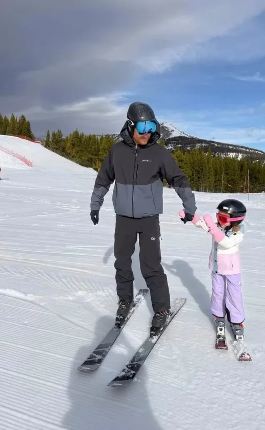 Prince Harry enjoys skiing with daughter Lilibet