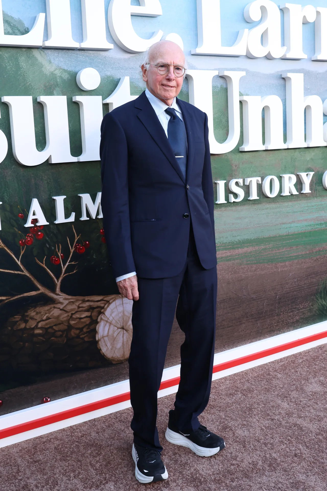 Larry David joined Jake Reiner and others on the red carpet of 'Life, Larry and the Pursuit of Unhappiness'
