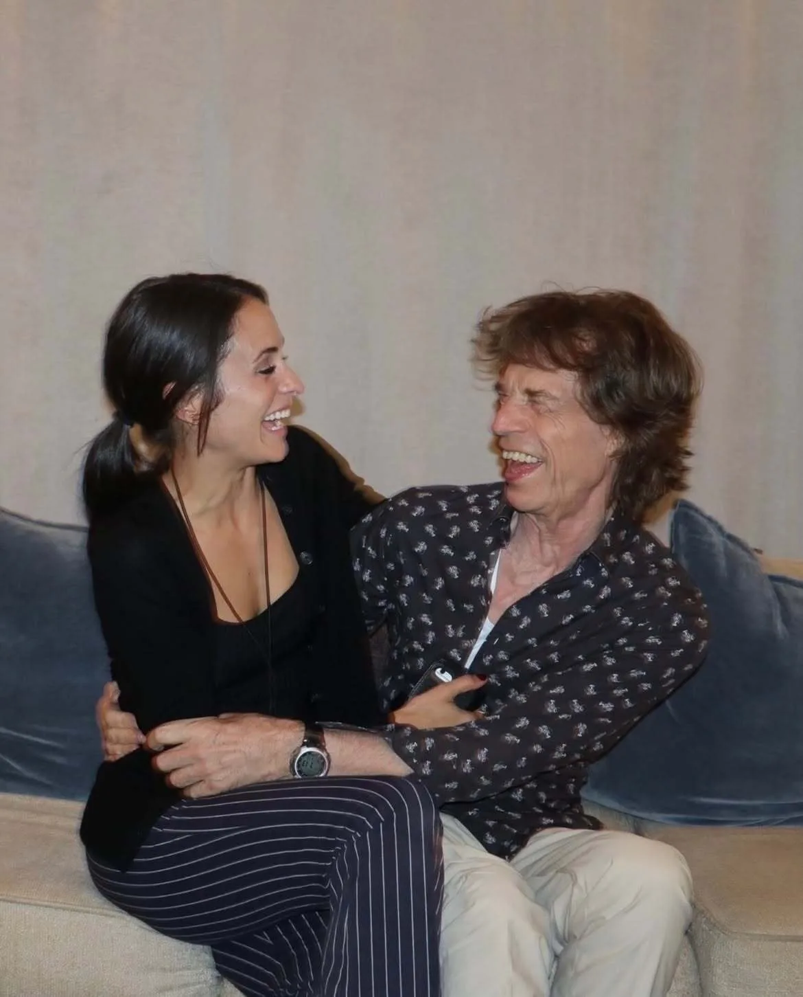 Mick Jagger embraces much-younger partner Melanie Hamrick in loving photo