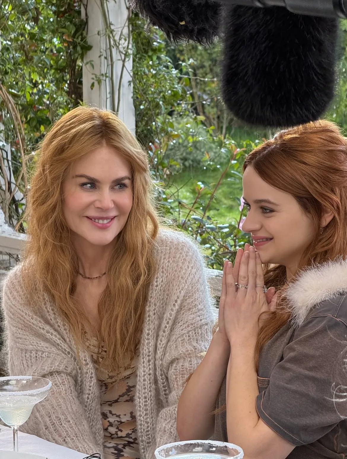Nicole Kidman shares a lighthearted moment with newcomer Joey King