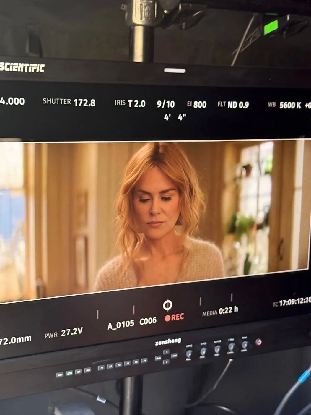 Nicole Kidman shines in a candid behind-the-scenes glimpse