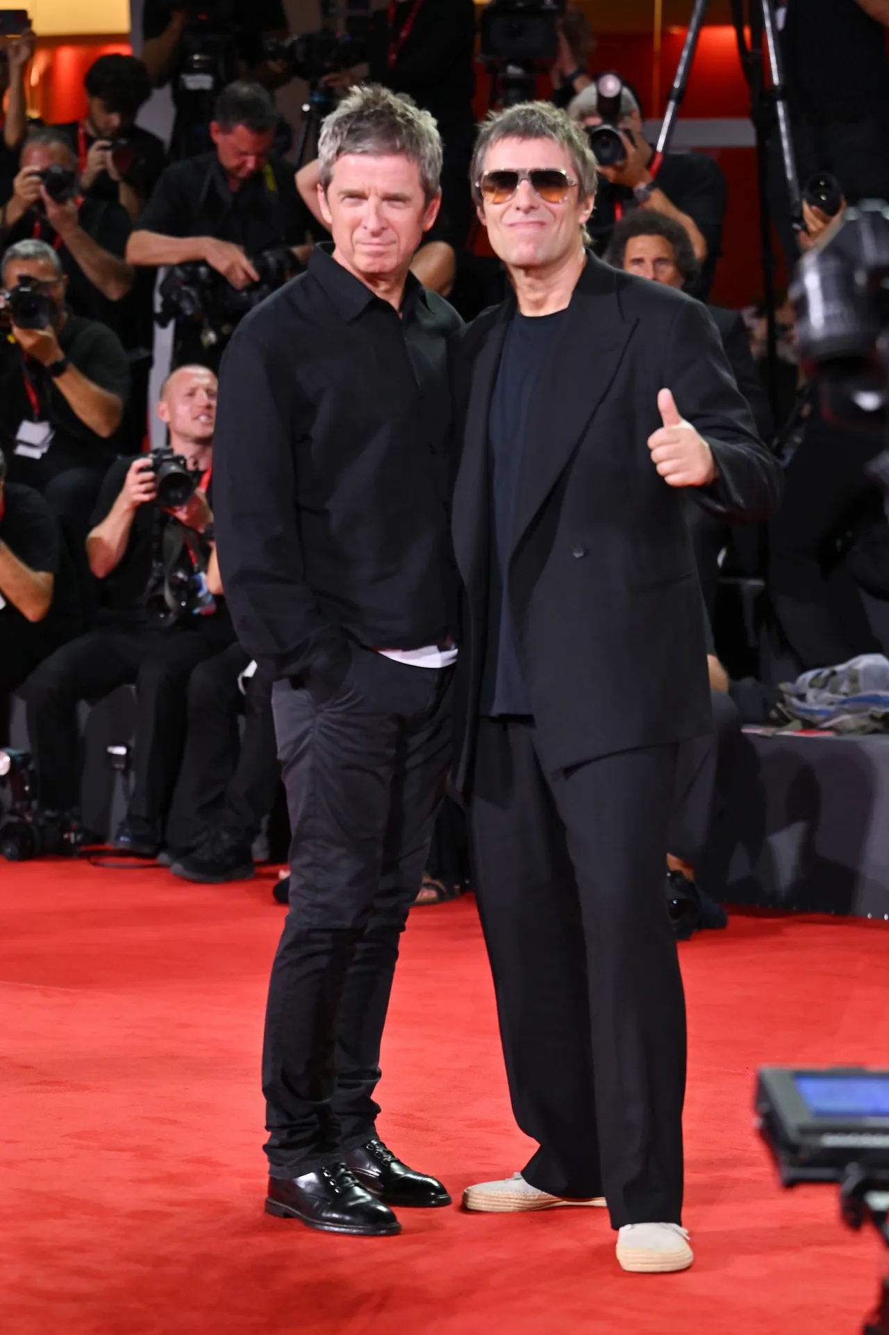 Oasis brothers makes joint red carpet appearance at Venice Film Festival