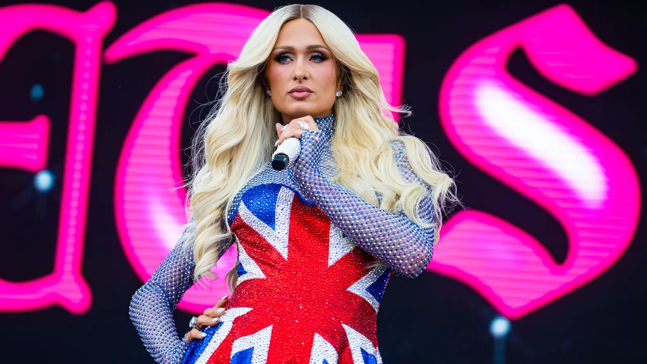 Paris Hilton revives Ginger Spice's iconic 1997 Union Jack minidress at Brighton Pride 2026