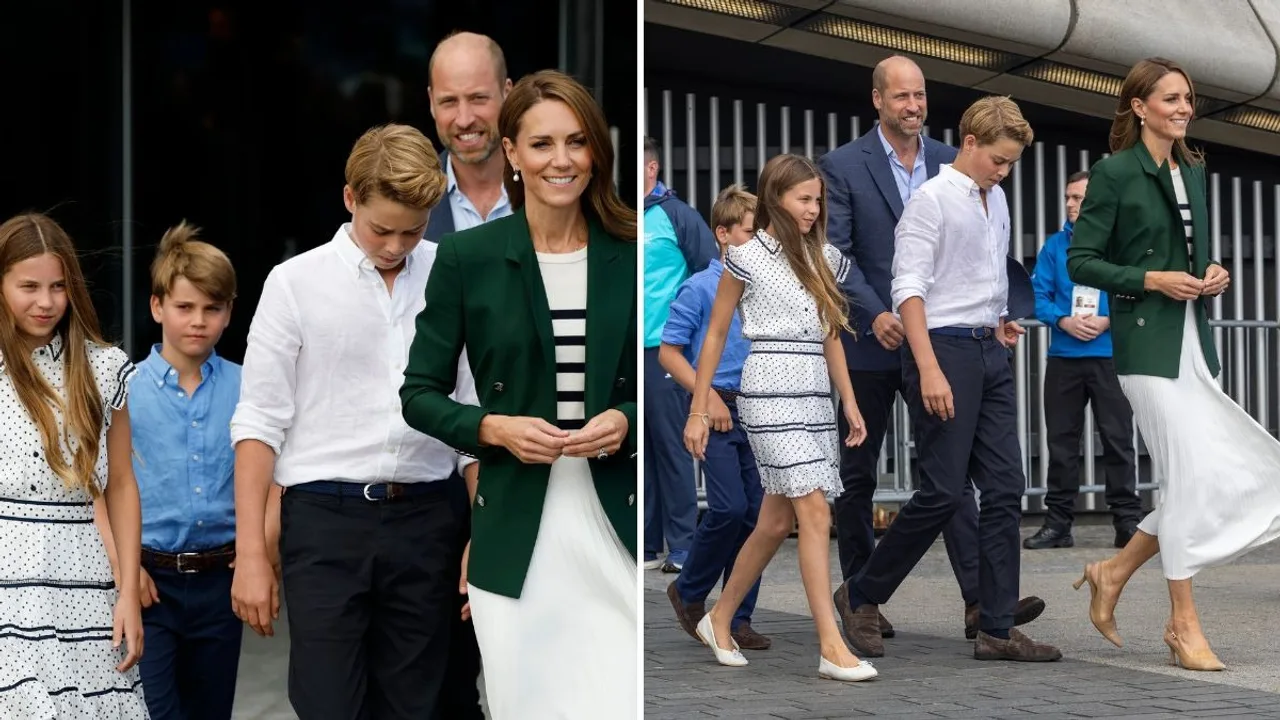 Prince William and Kate Middleton enjoy rare outing with all three children at Commonwealth Games