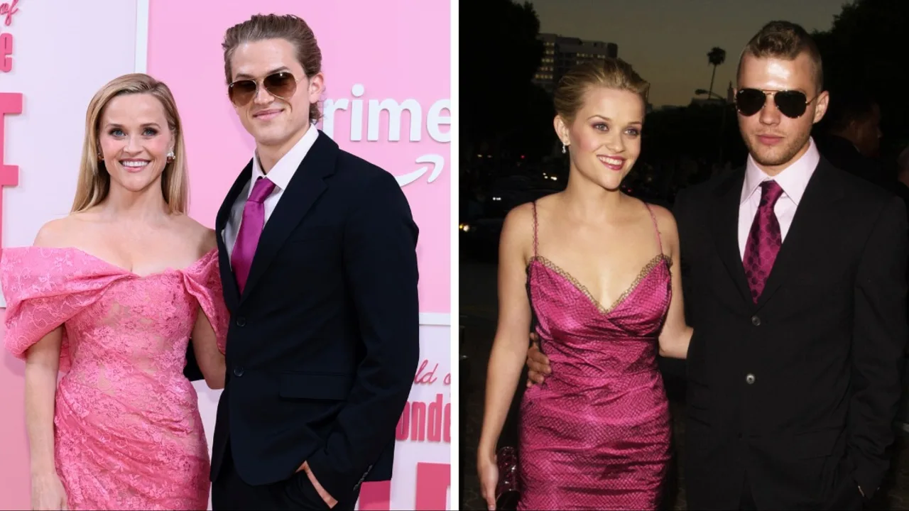 Reese Witherspoon's son Deacon Phillippe revives dad Ryan Phillippe's 2001 'Legally Blonde' premiere look at 'Elle' red carpet
