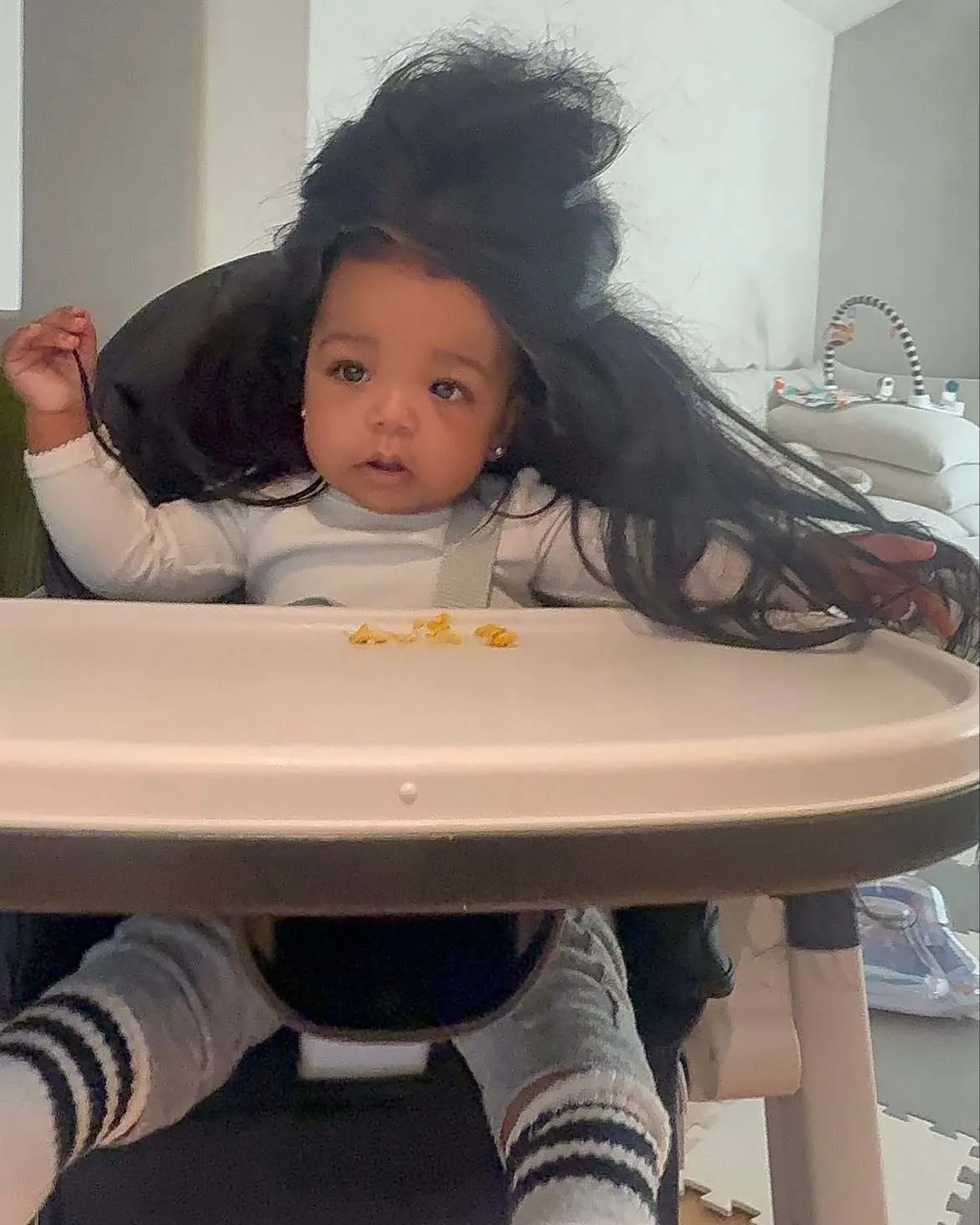 Rocki wears mom Rihanna's wig in playful moment