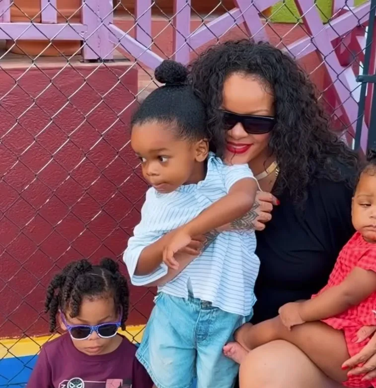 Rihanna reflects on full-circle moment with her children