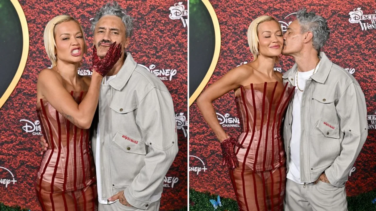 Rita Ora, 35, and husband Taika Waititi, 50, put on loved-up display during first red carpet appearance in months