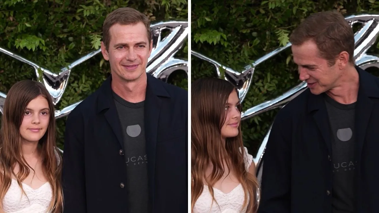 'Star Wars' actor Hayden Christensen makes rare red carpet appearance with 11-year-old daughter Briar Rose