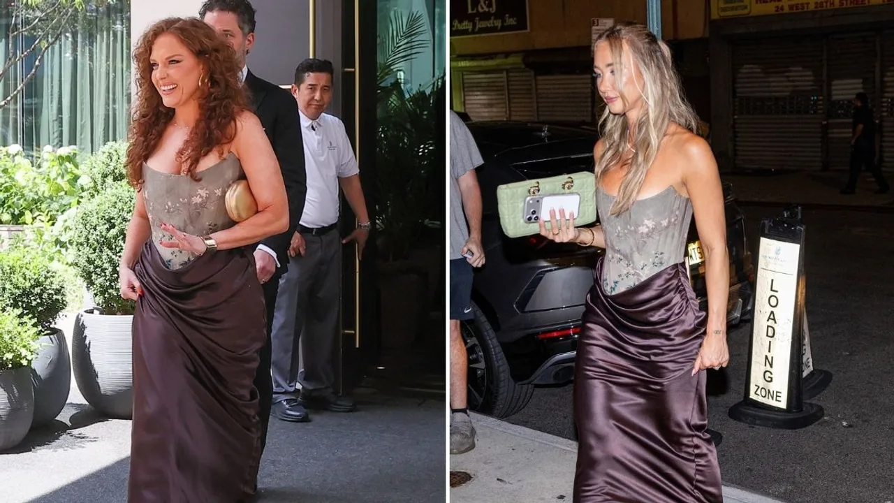 Taylor Swift's best friend accidentally twins with NFL WAG in $795 outfit at pop star's wedding to Travis Kelce