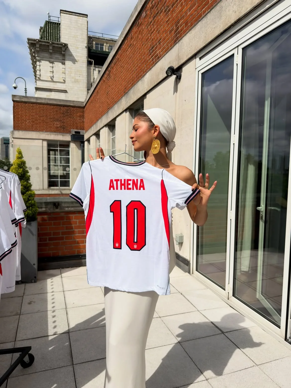Zendaya channels Greek goddess energy with Athena jersey