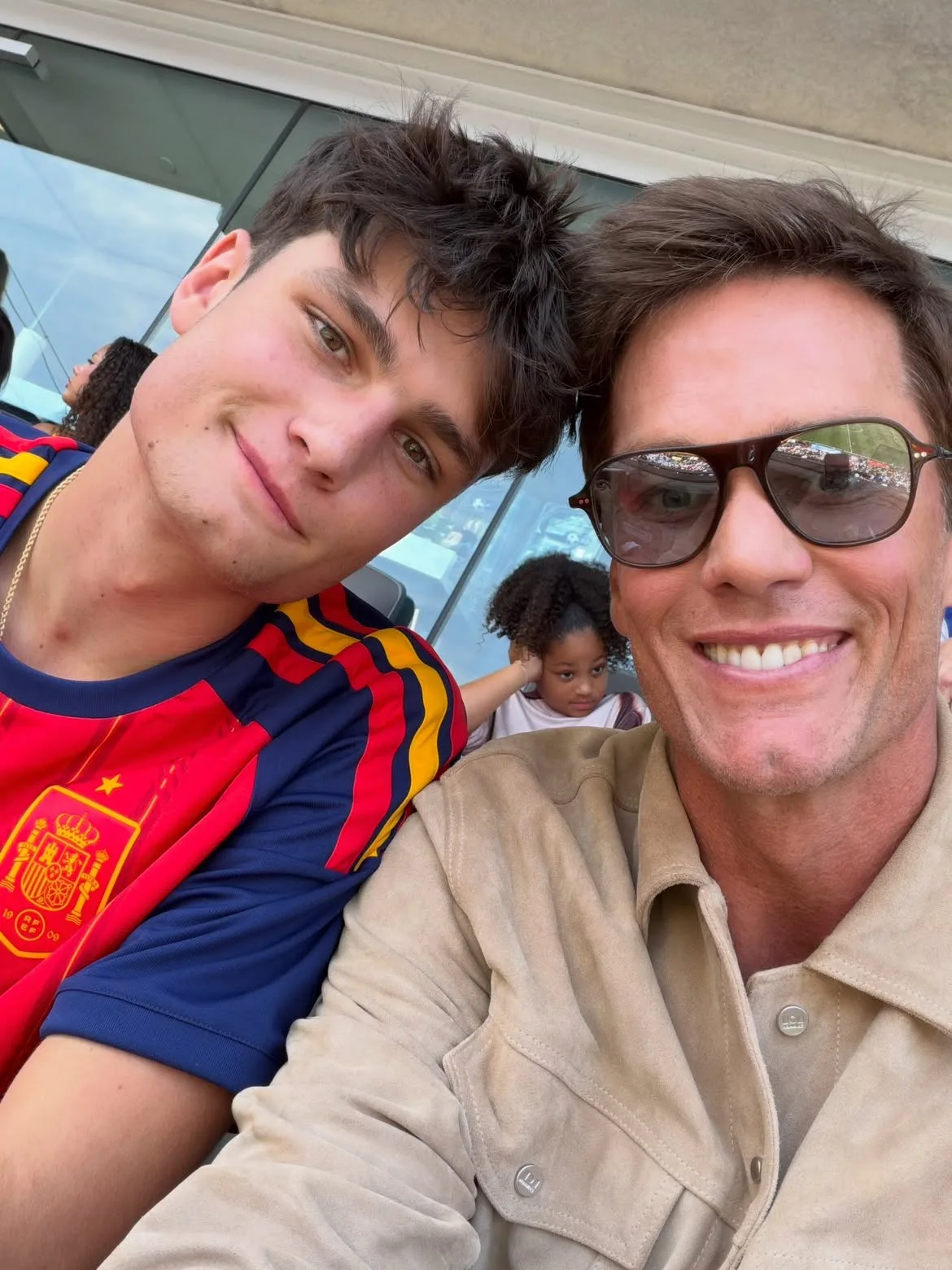 Tom Brady poses with lookalike son Jack in fun selfie