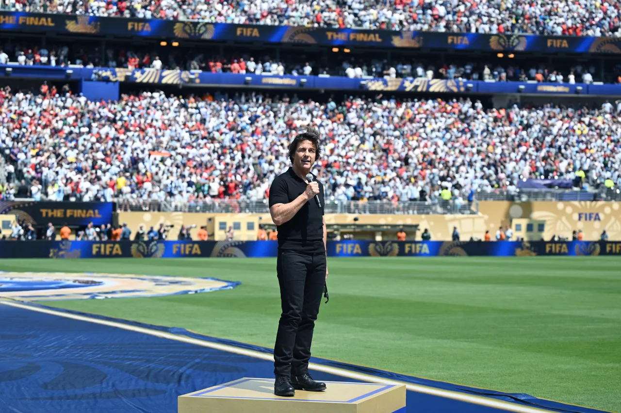 Tom Cruise kicks off FIFA World Cup final with powerful speech