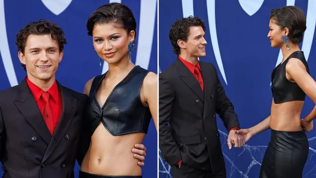 Zendaya and Tom Holland sneak blink-and-you'll-miss-it 'Spider-Man' details into outfits for 'Brand New Day' fan event