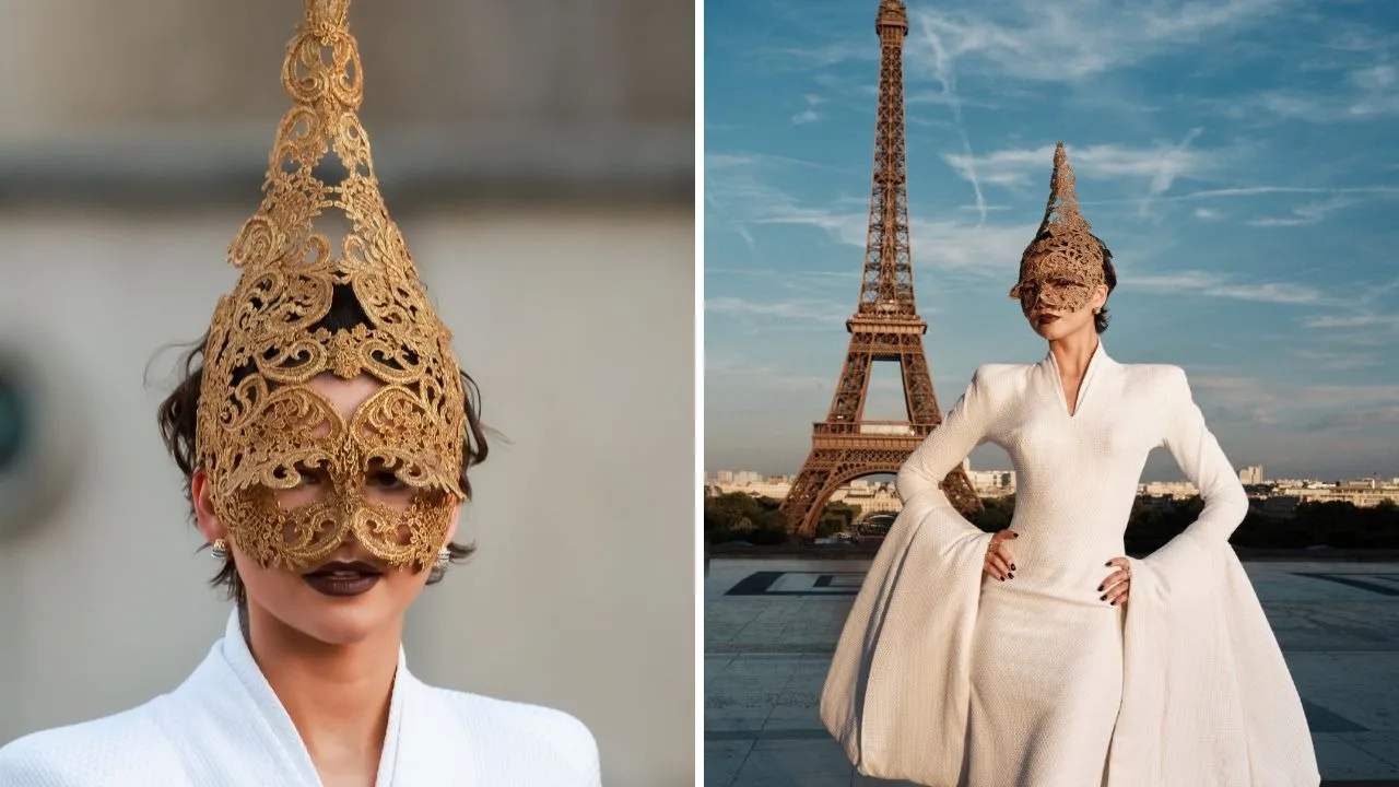 Zendaya seemingly creates unique 'Spider-Man' and 'The Odyssey' fashion crossover with 28-year-old vintage mask