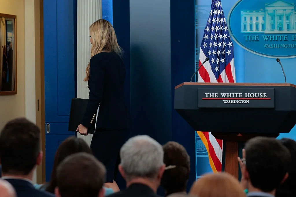 A 14-minute debut ends with reporters directed to Trump