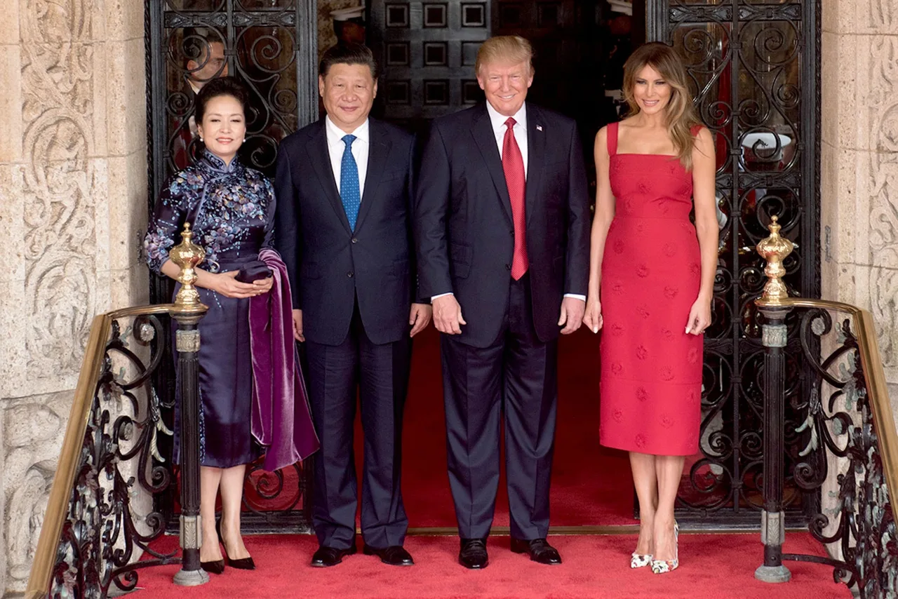 Melania welcomed Xi to Mar-a-Lago in vivid red Valentino