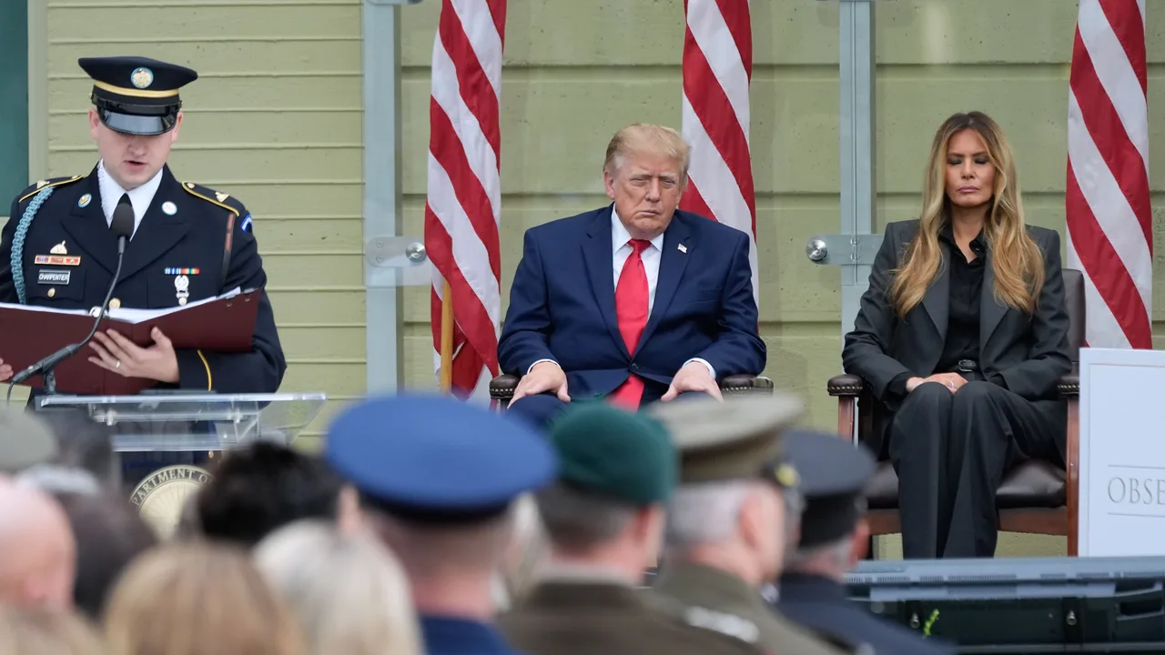 5 candid Trump and Melania moments from 9/11 ceremony overshadowed by one photo everyone’s talking about